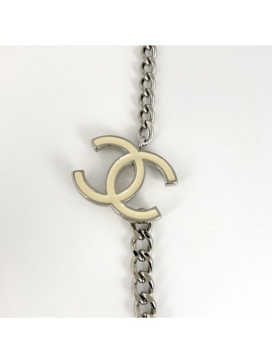 Chanel Belt CC Logo Chain 04 Metal Silver main image 4